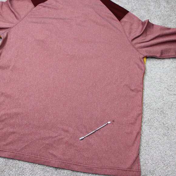 Nike Minnesota Golden Gophers Sweatshirt Mens XL Red Dri-Fit 1/4 Zip Pullover - Picture 12 of 16